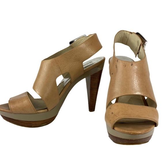 Michael Kors Carla platform sandal nude - 7.5 - Picture 12 of 16